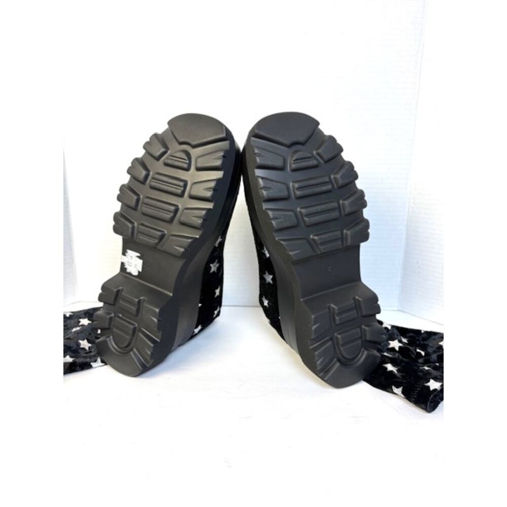 koi Black Star Platform Knee-High Boots - Picture 8 of 9